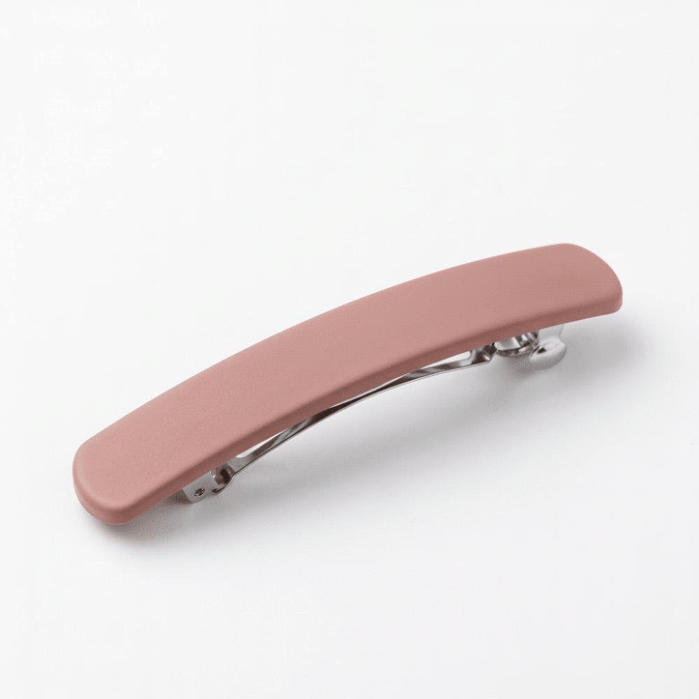 Vintage Solid Color Hair Clip Frosted Matte Spring Clip Rectangle Non-Slip Hair Grip for Women