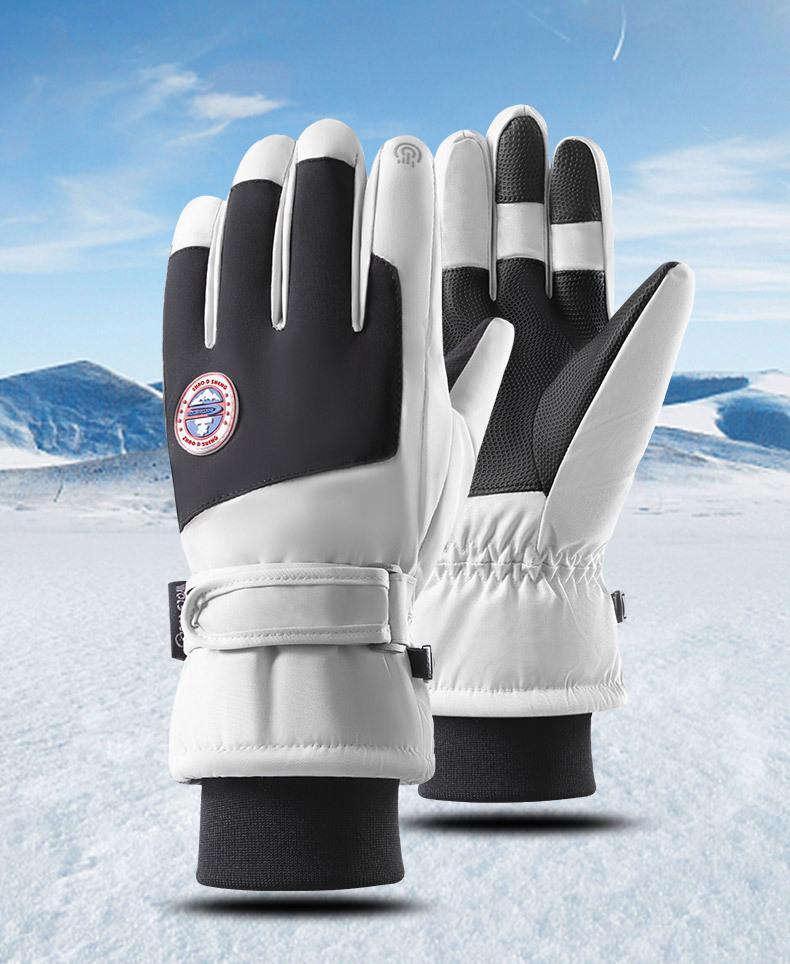 Unisex Winter Ski Gloves: Water-Repellent, Windproof, Thick, Warm, Non-Slip, Touchscreen Compatible, Ideal for Skiing, Cycling, and Driving