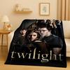 3D Twilight Saga Bella Edward Vampire Movie Flannel Blanket,Ultra Soft Warm Plush Throw for Home Bedroom Bed Sofa Cover Camping