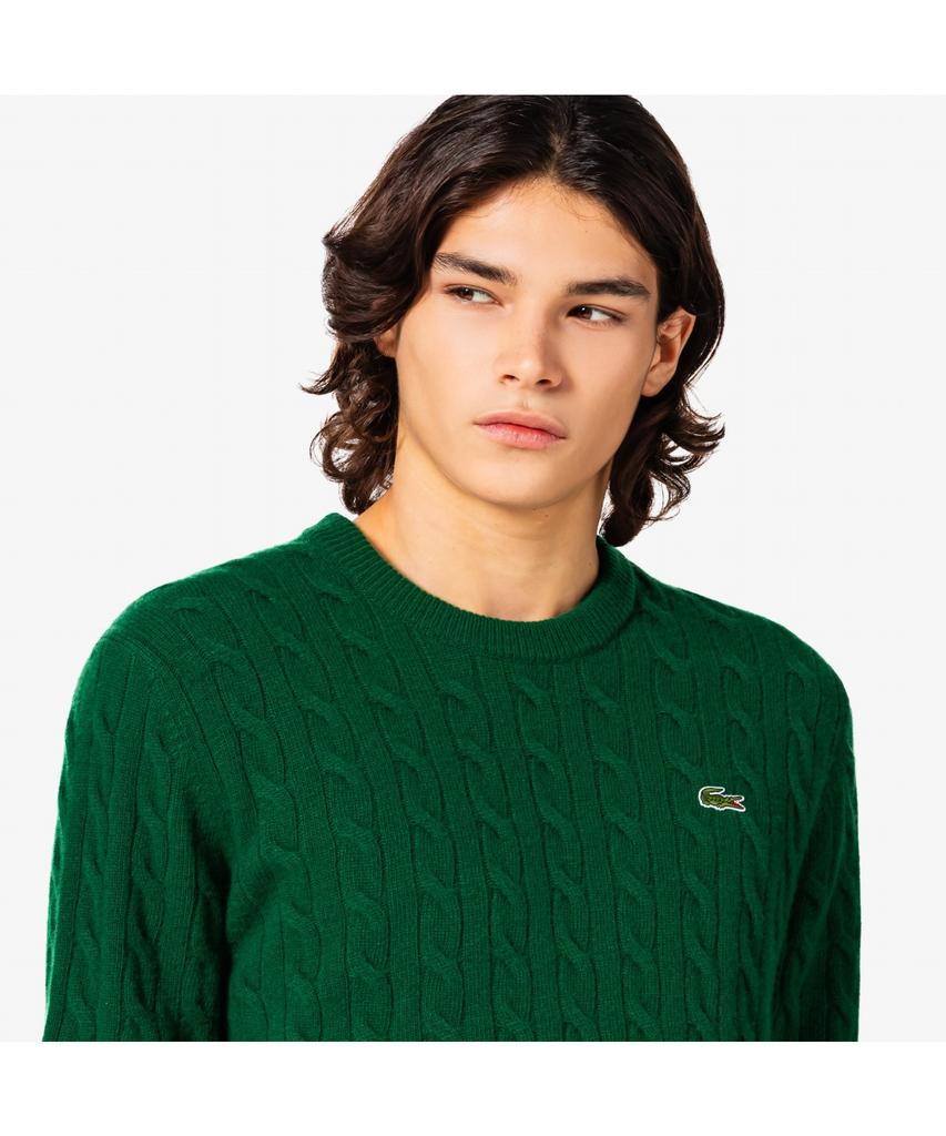 LACOSTE Men'S Cable Crew Neck Pullover Ah816E-55N 132