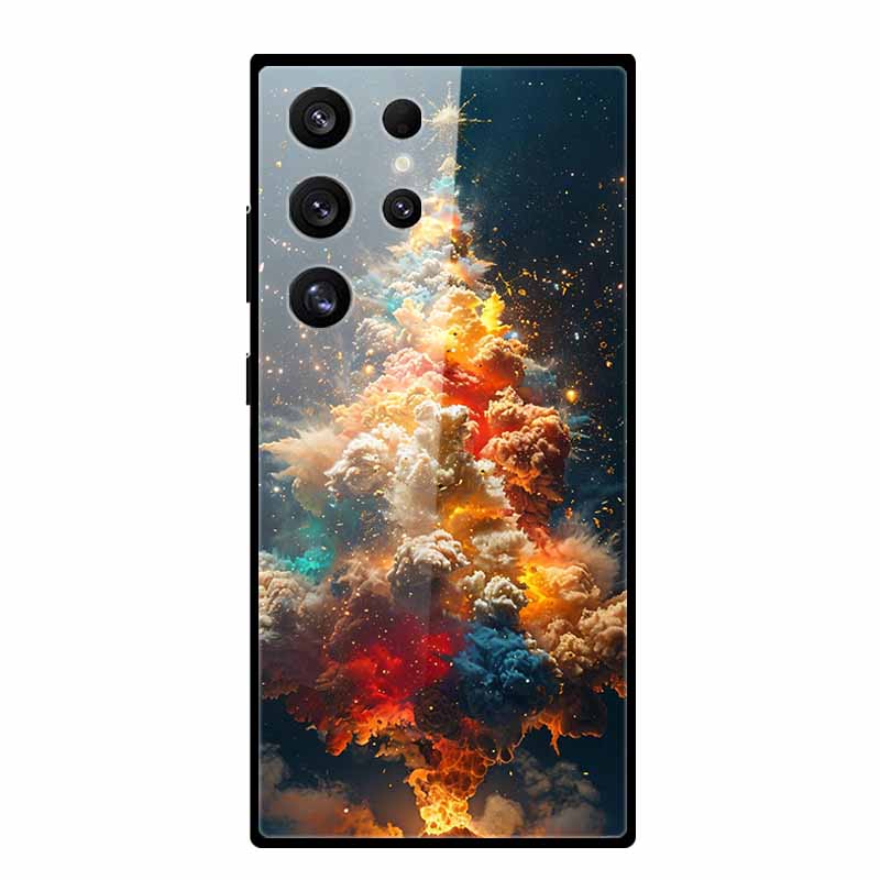 Handyhülle Für Samsung Galaxy S25 S24 Ultra Plus Luxus Schutzhülle Stoßfeste Abdeckung Für Samsung S 24 FE Hartes Gehärtetes Glas Schale