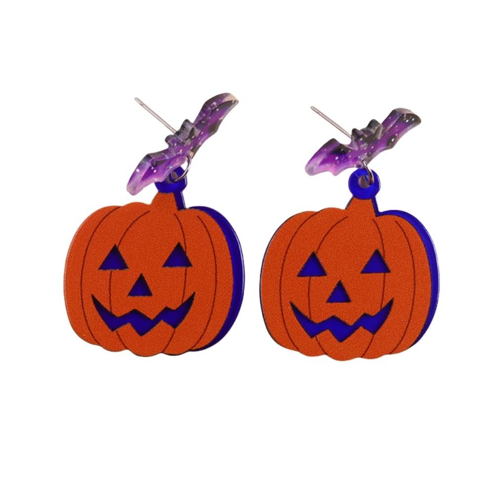 Heart Cute Ghost Ear Studs Spider Pumpkin Dangle Earrings Creative Halloween Earrings  Party