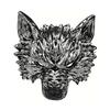 Atmospheric Werewolf Costume Gear Halloween Wolf Mask, Embossed Face Mask for Cosplay Party, Easy To Wear Adjustable Strap Animal Adults, Trick