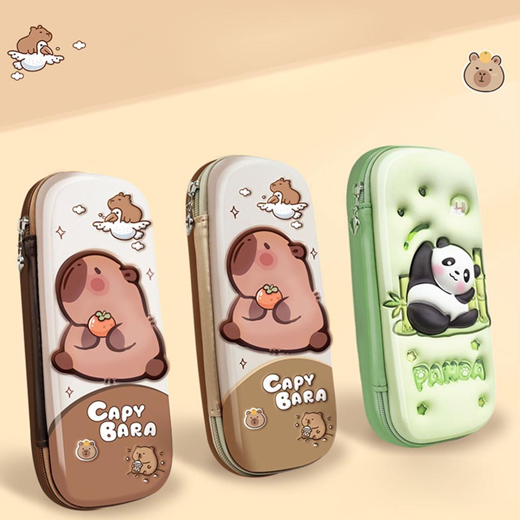 Dustproof Stylish 3D Multifunctional Pencil Case Cute 3D Animal Large Capacity Waterproof Pencil Box for Student Boys Girls