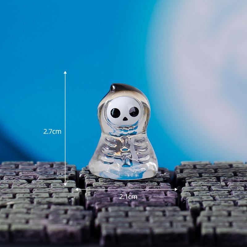 Mikro-Landschaft Halloween Kristallkugel Dekorative Accessoires Gesichtsloses Monster Geist Kürbis Harz Kleine Figur