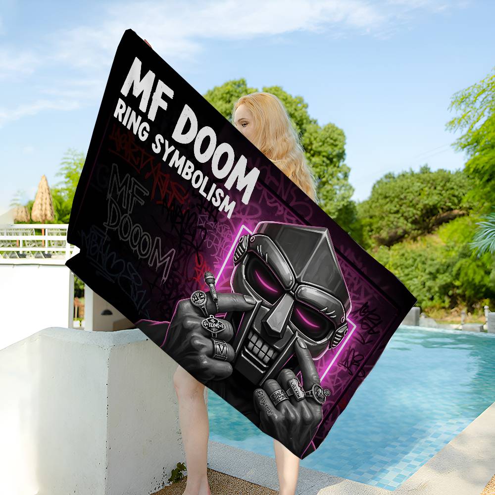 M-MF DOOM Big Microfiber Beach Towels Quick Dry Towel Sand Beach Towels Pool Towel for Travel Swim Pool Yoga
