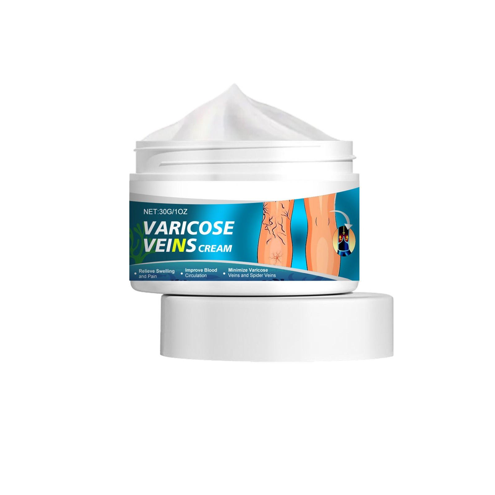 

Крем для ухода за венами, крем для массажа ног, снимает боль при варикозном расширении вен на ногах белый