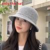 Knitted Fashionable Fishermans Hat With Weaving Pattern Design For Daily