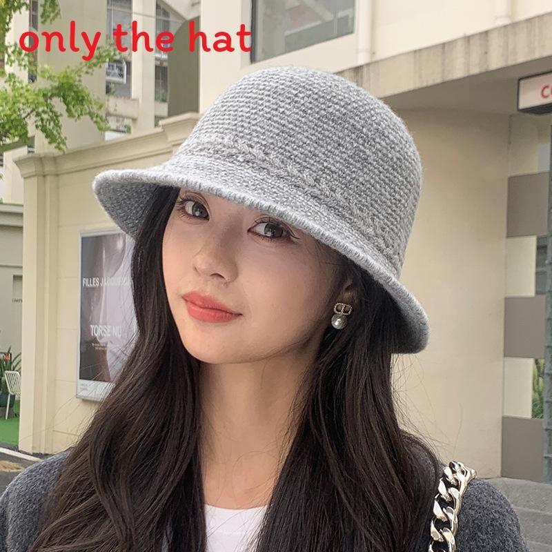 Knitted Fashionable Fishermans Hat With Weaving Pattern Design For Daily