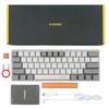 Mechanical Keyboard 61 Keys Gaming Keyboard with Blue Axis Yellow LED Backlight Small Compact Keyboard USB Wired English Layout Compatible with Gaming