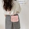 Handbag Bow Shoulder Bag Solid Color Children Small Bag Sweet Bow Crossbody Bag  Gift