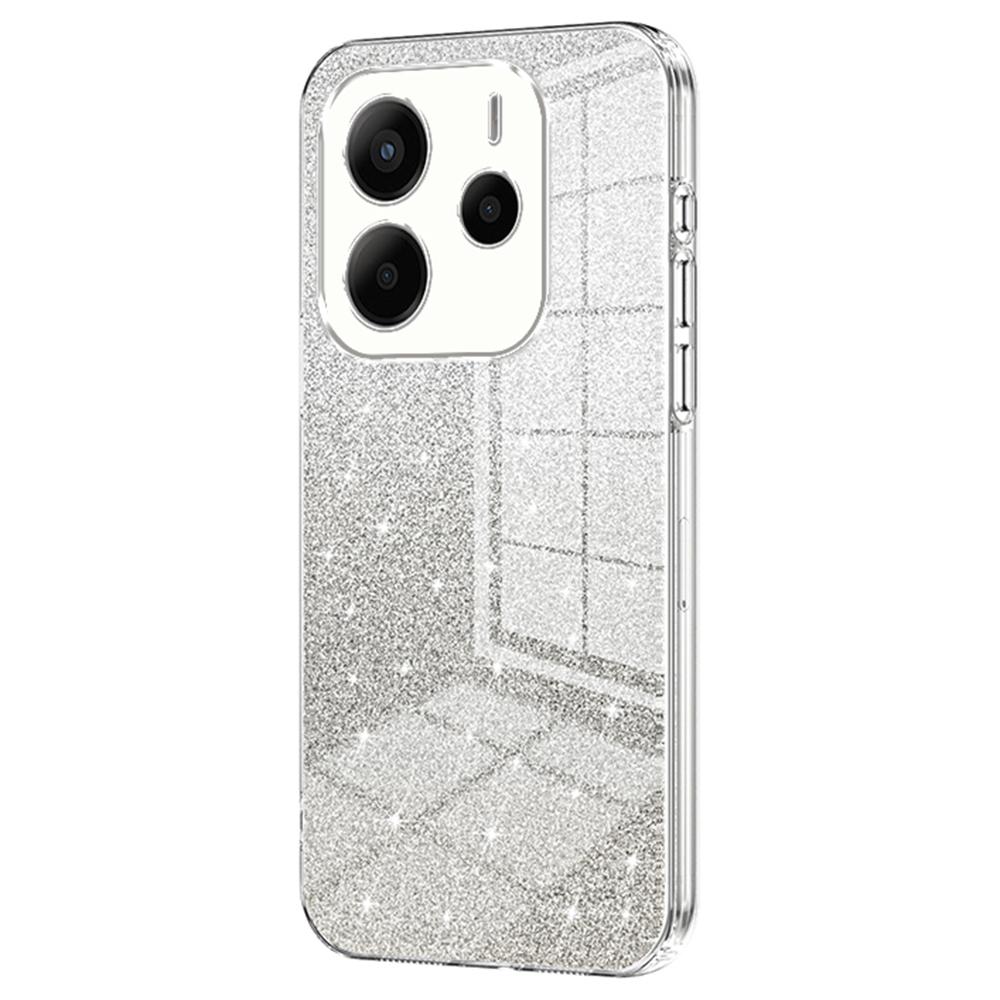 Pentru Xiaomi Redmi Note 14 4G (163,25 mm) Husă Telefon TPU cu Sclipici Gradient Galvanizat
