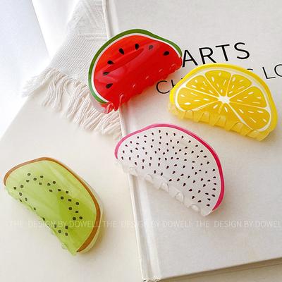 UXSL Nuovi Adorabili Clip per Capelli a Forma di Frutta per Donne Ragazze Dolci Carini Forcine Anguria Clip Granchio Accessori per Capelli alla Moda Regalo