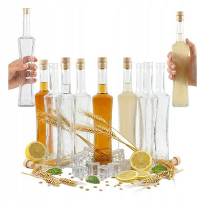 Decorative Bottle MAGNUM 500ml Bottles for Tinctures, Syrups, Liqueurs, 50 Pcs. + Cork