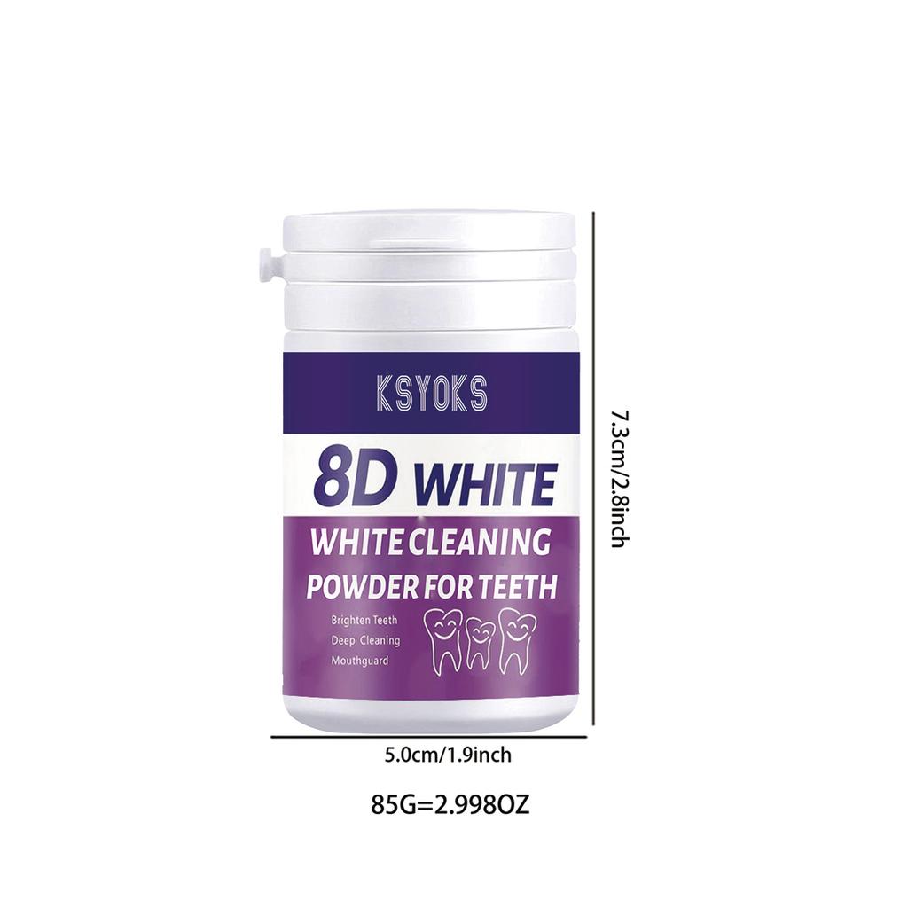 The mild formula of tooth powder is suitable for people with sensitive teeth, cleaning and caring for enamel at the same time