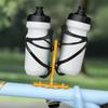 Bike Water Bottle Cage Adapter with Wrench Screws Lightweight Aluminum Alloy Mountain Road Bicycle Water Bottle Holder Mount Base Bike Accessories