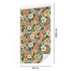 Beige and Green Flowers Wallpaper for Living Room and Bedroom 50x1000