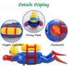Wind-Up Scuba Diver Submarine Bath Plaything Clockwork Swimming & Diving Man Tub Baby Water Plaything Bathtub Pool Frogman Figurine Stem Present