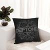 Metallband Musik Quadrat Kissenbezug Deftones Punk Rock Kissenbezüge Dekor Wurfkissenbezug für Wohnzimmer 45*45cm