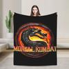 SubZero Mortal Kombat  Knitted Blankets   Plush Throw Blanket Bed Sofa Personalised UltraSoft Warm Bedspreads