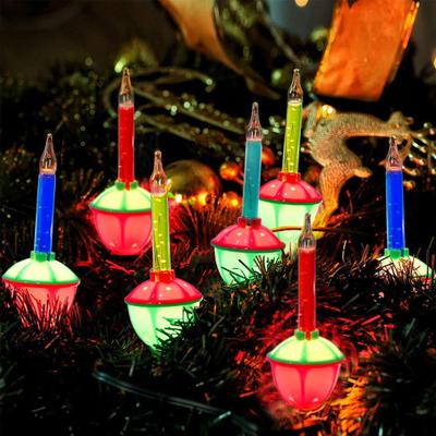 3Pcs Christmas Bubble Lights IP65 Waterproof Energy-saving Low-Power Consumption Indoor Xmas Hanging Lights