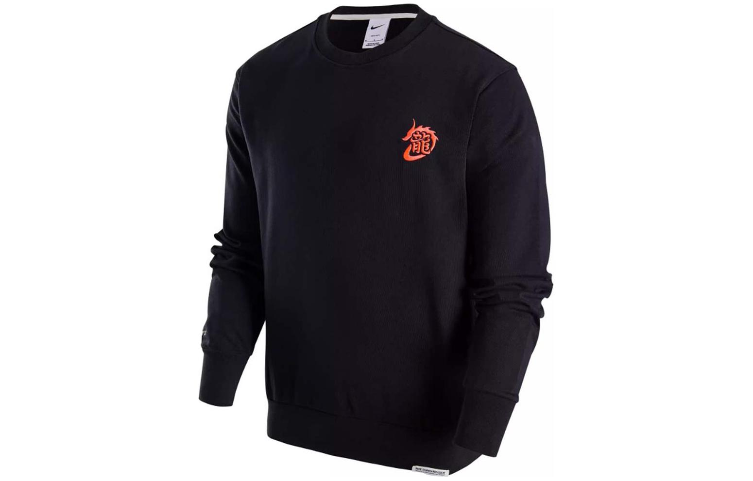 Nike Sweatshirts Men s Black Crew Neck Moderate Other XL