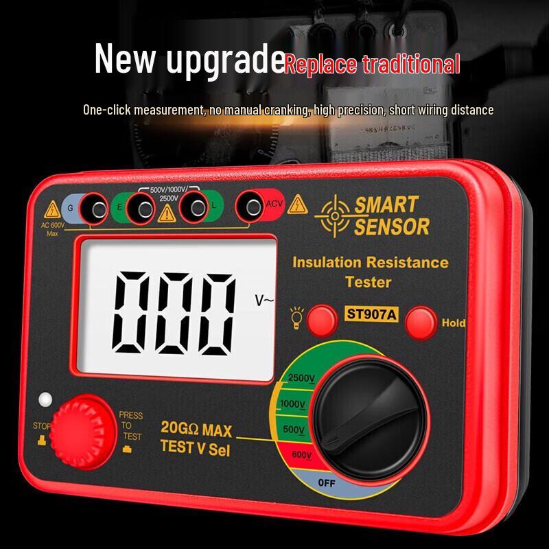 CEM ST907A+ Handheld Digital Insulation Resistance Tester (CN Version)