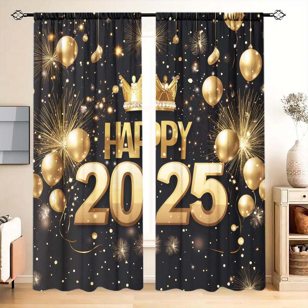 Panels Happy  Pattern Window Curtains   Versatile Design Suitable for Any Style   Creating a Peaceful Living Space