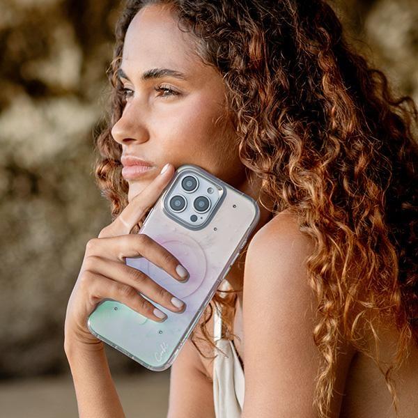 Uniq Etui Coehl Celest Iphone 16 Pro Max 6.9 Magnetic Charging Opal/Iridescent