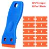 Plastic Scraper with 10Pcs Blades Multi-functional Cleaning Scrapers For Car Window Glass Sticker Removal Automotive Clean Tools