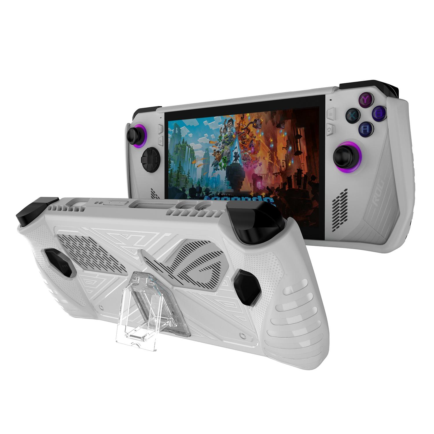 

Для ігрової консолі Asus ROG ALLY М який чохол з ТПУ Захисна накладка проти падінь з ПК підставкою White