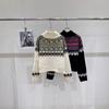 Trendy European-Style High-Quality Jacquard Zipper Knit Cardigan for Winter/Autumn