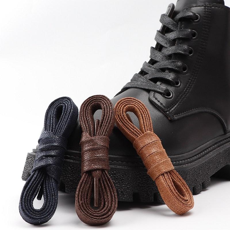 Waxed Cotton Shoelaces Leather Shoelace Waterproof Flats Shoe Laces Boots Laces for Shoes 8mm Widening 70/90/120/150cm