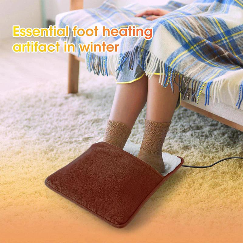 Foot Warmer USB Foot Heater Thermal Foot Heating Pad Soft Plush Warm Foot Cover Electric Heating Feet Warmer For Home Bedroom
