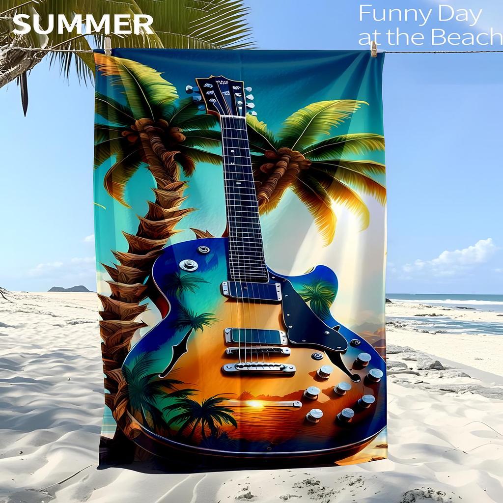 Quick-Drying Ultra-Fine Fiber Sports & Beach Towel - Absorbent, Digitally Printed for Adults