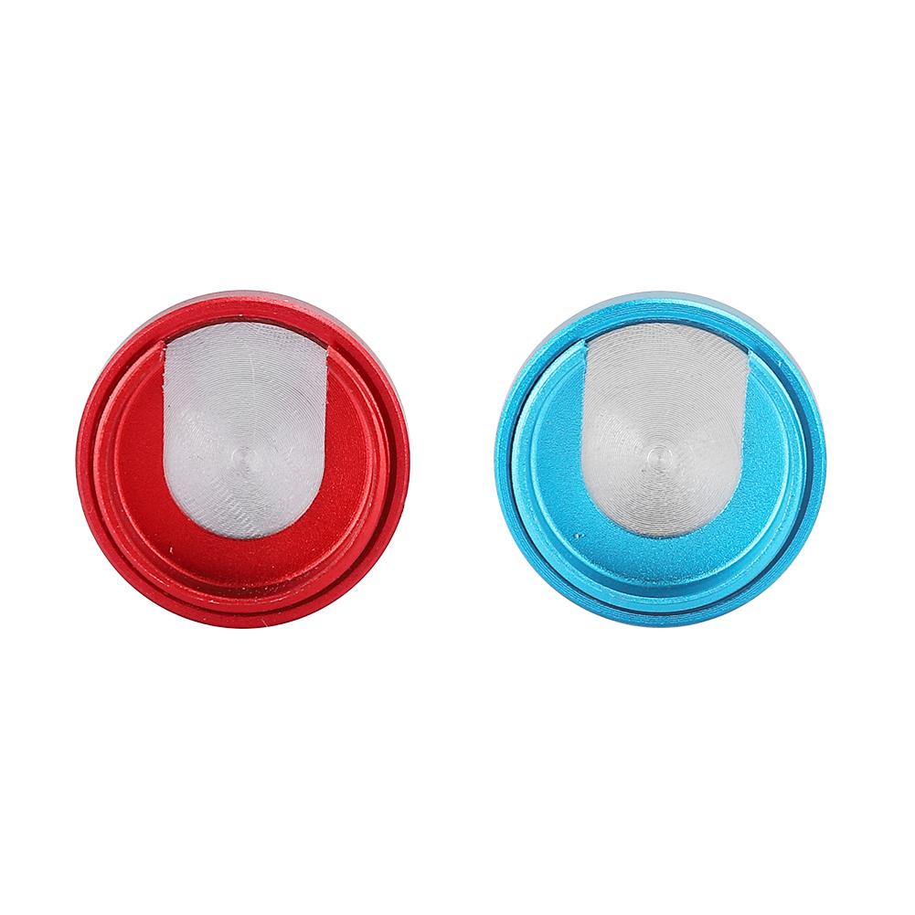 2PCS Silicone Gel Button Cap Protective Cover for Switch Game Controller Joystick(BlueRed )