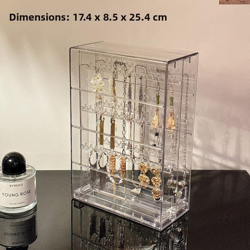 Acrylic Transparent Jewelry Box Vertical High Capacity Drawer Organizers Necklace Bracelet Storage Portable Storage Boxes Gifts