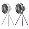 10000mAh Outdoor Camping Fan with Power Bank LED Lighting Circulator Desktop Fan Rechargeable Tripod Stand Fan for Home Office