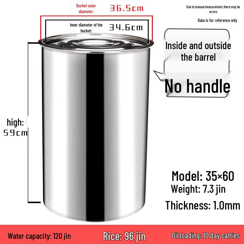 Portable Stainless Steel Water Storage Bucket