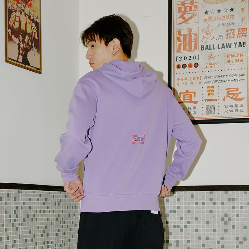 CLOT Sweatshirts Unisex Purple Hooded Moderate Regular CTHD20SP3005-PU