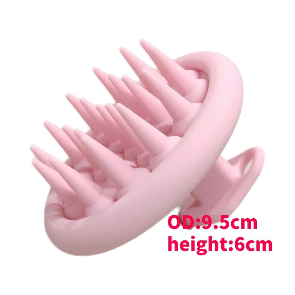 Silicone Shampoo Brush Hair Massager body scrubber Head Scalp Massage Comb Body Massage scrubber Bath Salon Hairdressing Tools