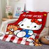 Customizable HelloKitty8 Throw Blanket – Personalized Name, All-Season Cozy Snug Blanket, Machine Washable, Personalized Blanket