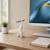 3D Printed Kneeling Pen Holder, Weightlifting Design Pen Organizer, Creative Pencil Holder for Desktop Decoration Office Home Accessories
