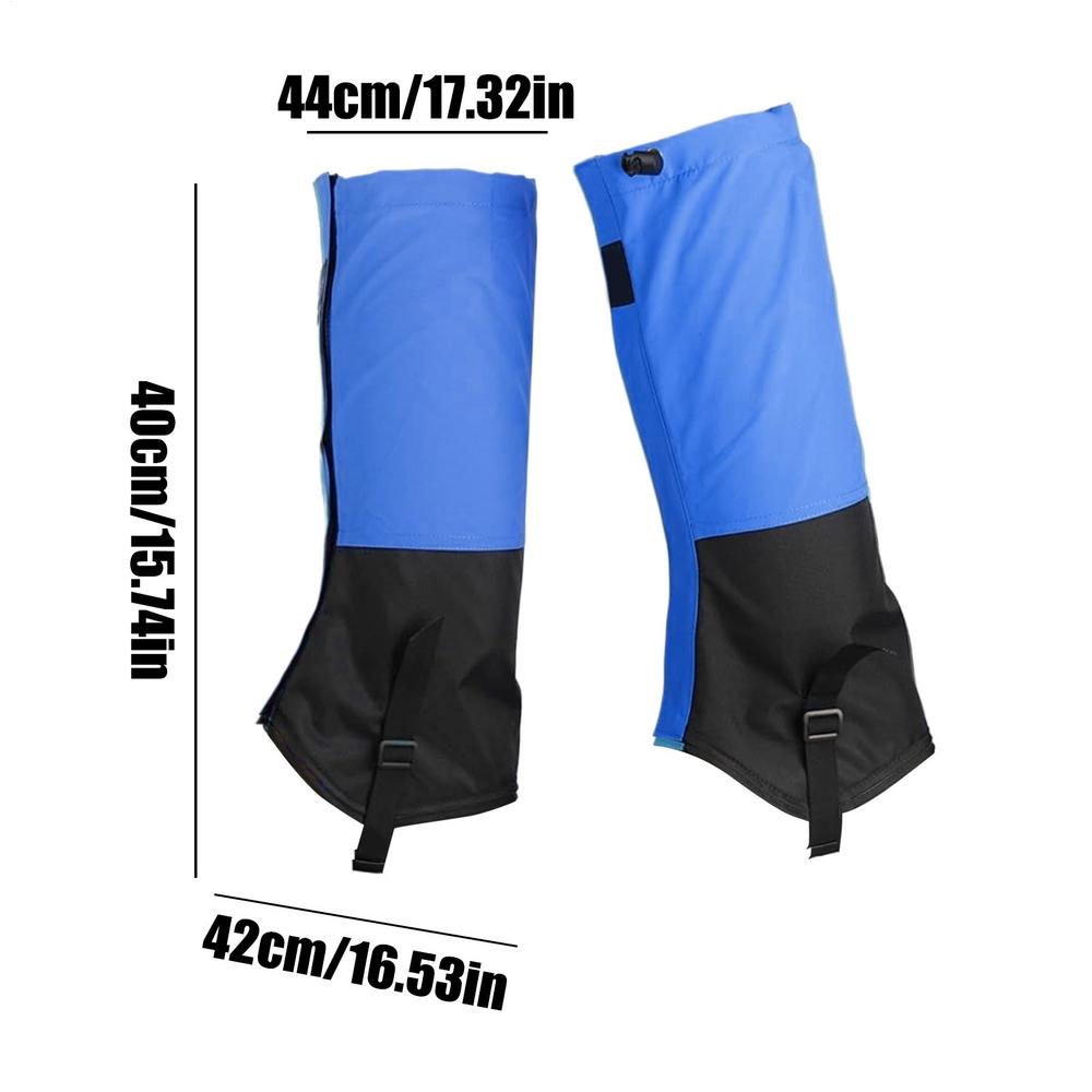 Snake Gaiters Waterproof Hiking Snakeproof Gaiters Portable Adjustable Leg Protector For Men Women Snow Climbing Trail Running синий