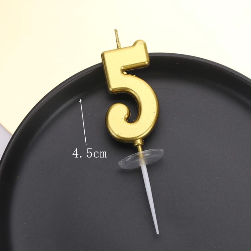 50 Gold and Silver Number Candle Cake Toppers - Individually Boxed Party Decorations