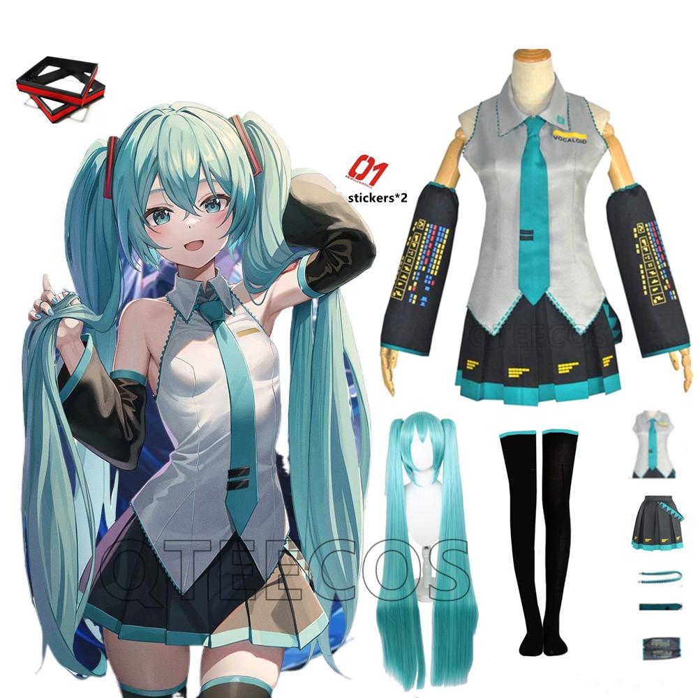 bilibili Cosplay Kostuum Vocaloid Outfits Midi Jurk JK Zeemanspakken Dames Halloween Kerstfeest Anime Kleding XL