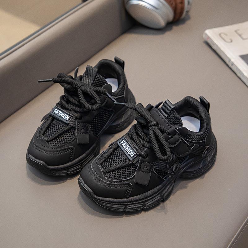 

Children s Fashion Four Seasons Breathable Casual Shoes Kids Running Sandal Students Girls Trending Comfortable Gym Sneakers 37 чорний