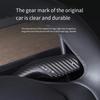 2X For Tesla Model 3 Y 17-23 Carbon Fiber ABS Gear Shift Wiper Lever Cover Trim