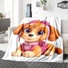 1pc Paw Paw6 Blanket, Gift, for Men and Women, Soft Blanket, Good for Sofa Bed Couch Travel, Lightweight Flannel Blanket
