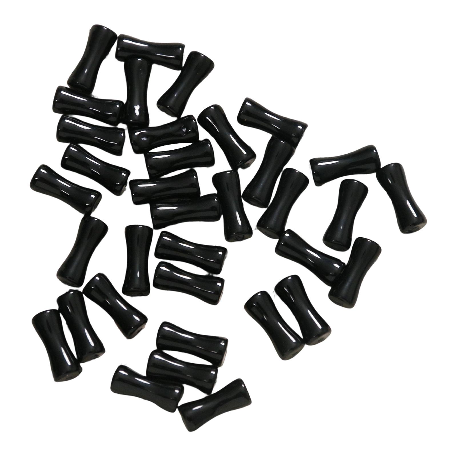 

Beads, Black Transparent 13mm Joint Plastic Craft Beads, Natural Black Agate Stone Shape Beads For DIY Necklace Bracelet Earring One Size чёрный